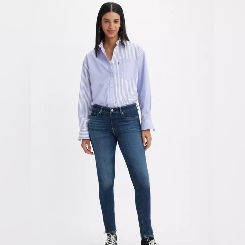 Levi's 711 Skinny Jeans Size 29 Stretch Denim Mid Rise Classic Flattering Modern